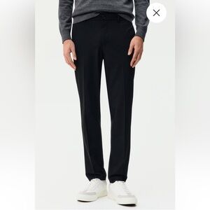 H&M Black Men's Dress Pants - Slim Straight Trousers